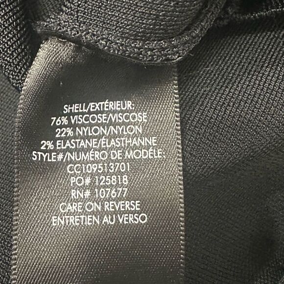 Alice + Olivia Black Short Sleeve Lace Up Neck Collar Dress - Picture 8 of 8